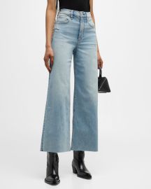 Rag amp Bone Flexi Sofie Wide-Leg Ankle Jeans at Neiman Marcus