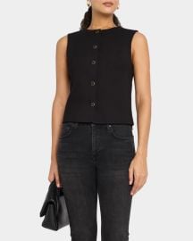 Rag amp Bone Irina Button-Front Vest at Neiman Marcus