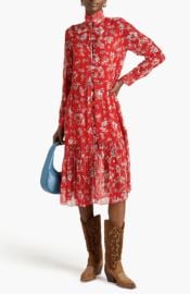 Rag amp Bone Rag amp Bone Libby Floral Print Crepon Dress Red XS Grailed at Grailed