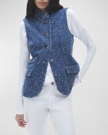 Rag amp Bone Slade Denim Vest at Neiman Marcus