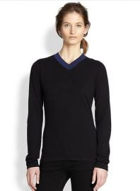 Rag and Bone - Renelle Wool and Cashmere Colorblock Sweater in Black at Saks Fifth Avenue