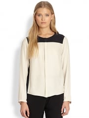 Rag and Bone - Romane Silk Two-Tone Shirt at Saks Fifth Avenue