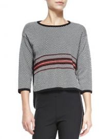 Rag and Bone Dawn 34-Sleeve Striped Pullover at Neiman Marcus