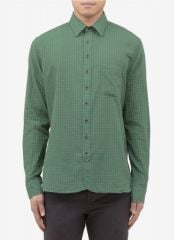 Rag and Bone Green Checked Shirt at Lane Crawford