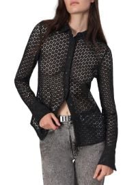 Rag and Bone Yvette Lace Long Sleeve Shirt at Saks Off 5th