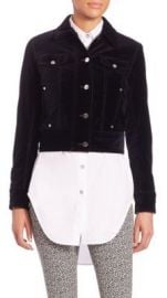 Rag and Bone Ziggy Cropped Denim Jacket at Saks Fifth Avenue