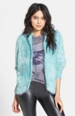 Raga Dolman Sleeve Faux Fur Cardigan at Nordstrom