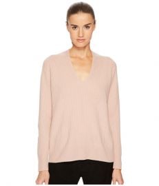 Raglan Rib Double V-Neck at Zappos Luxury