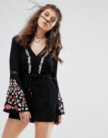 RahiCali Poppy Romance Romper at asos com at Asos