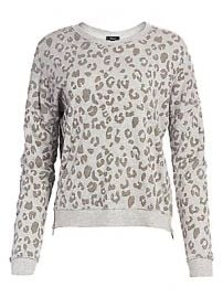 Rails - Marlo Flocked Leopard Print Sweatshirt at Saks Fifth Avenue