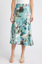 Rails Anya Satin Midi Skirt at Nordstrom