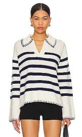 Rails Athena Sweater In Ivory Navy Stripe at Revolve