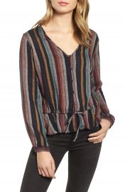 Rails Beaux Ruffle Waist Blouse   Nordstrom at Nordstrom