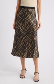 Rails Berlin Abstract Print Satin Midi Skirt at Nordstrom