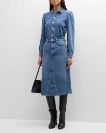 Rails Beverly Denim Midi Shirtdress at Neiman Marcus