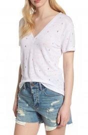 Rails Cara Cactus Print V-Neck Tee at Nordstrom