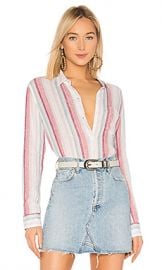 Rails Charli Button Down Top in Tropic Stripe from Revolve com at Revolve