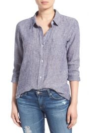 Rails Charli Stripe Linen Blend Shirt at Nordstrom Rack