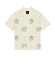 Rails Clairo Camp Shirt In Cream Quilt Squares at Revolve