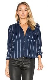 Rails Dana Button Up in Midnight Tribeca Stripe from Revolve com at Revolve