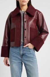 Rails Dria Faux Leather & Faux Shearling Jacket at Nordstrom