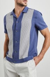 Rails Duke Colorblock Short Sleeve Cotton Button-Up Shirt at Nordstrom