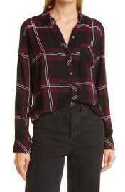 Rails Dylan Plaid Button-Up Shirt in Mahogany Black Ivory at Nordstrom