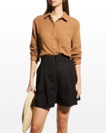 Rails Ellis Collared Gauze Shirt at Neiman Marcus