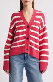 Rails Geneva Stripe Cotton Cardigan at Nordstrom