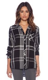 Rails Hunter Button Down in Black  amp  White  amp  Gray from Revolve com at Revolve