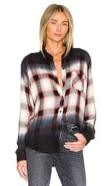 Rails Hunter Button Up in Ivory Smoke Dip Dye at Revolve