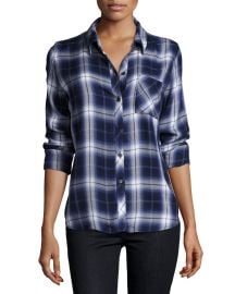 Rails Hunter Plaid Shirt  Oxford Blue at Neiman Marcus