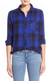 Rails Hunter Plaid Shirt in Cobalt at Nordstrom