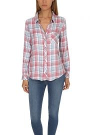 Rails Hunter Shirt at Blue and Cream