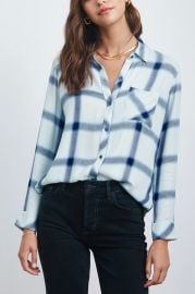 Rails Hunter Shirt in White Glacier Navy at Rails