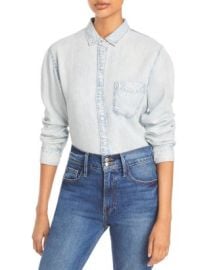 Rails Ingrid Raw-Edge Chambray Shirt    Bloomingdales at Bloomingdales