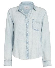 Rails Ingrid Raw Hem Button Down Shirt at Intermix