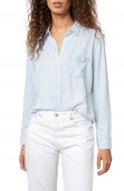 Rails Ingrid Raw Hem Chambray Shirt   Nordstrom at Nordstrom