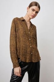 Rails Josephine Shirt in Sepia Python at Rails