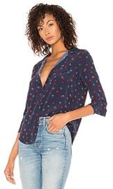 Rails Kate Silk Button Down Blouse in L Amour from Revolve com at Revolve