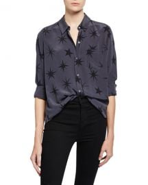 Rails Kate Star-Print Button-Down Top at Neiman Marcus