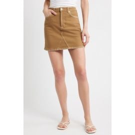 Rails Laurel Embroidered Stitch Denim Miniskirt at Nordstrom