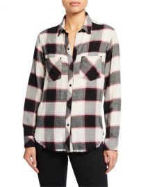 Rails Leo Plaid Pocket Shirt at Neiman Marcus