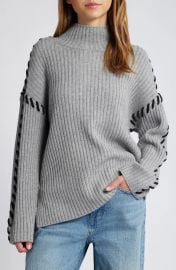Rails Liam Whipstitch Rib Turtleneck Sweater at Nordstrom Rack