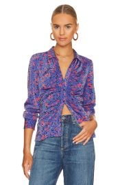 Rails Lisa Button Down Top in Bloom at Revolve