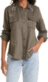 Rails Loren Star Embroidered Twill Shirt at Nordstrom