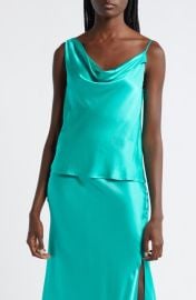 Rails Mae Asymmetric Sleeveless Satin Top at Nordstrom