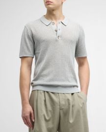 Rails Menx27s Nathan Knit Polo Shirt at Neiman Marcus