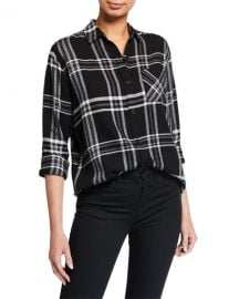 Rails Milo Brushed Plaid Button-Down Shirt at Neiman Marcus