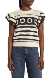 Rails Penelope Short Sleeve Open Stitch Sweater at Nordstrom